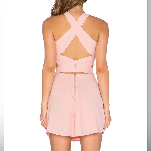 REVOLVE NBD x Naven Pink Chromat Fit & Flare Mini Dress - Picture 2 of 6